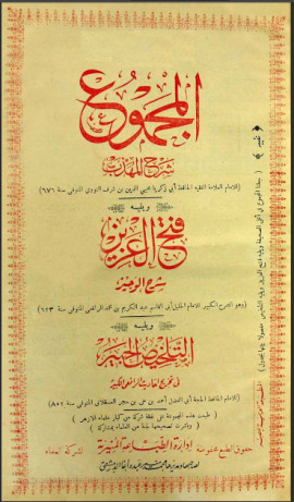 كتاب المجموع شرح المهذب، ويليه فتح العزيز شرح الوجيز، ويليه التلخيص الحبير في تخريج أحاديث الرافعي الكبير - المجلد السادس